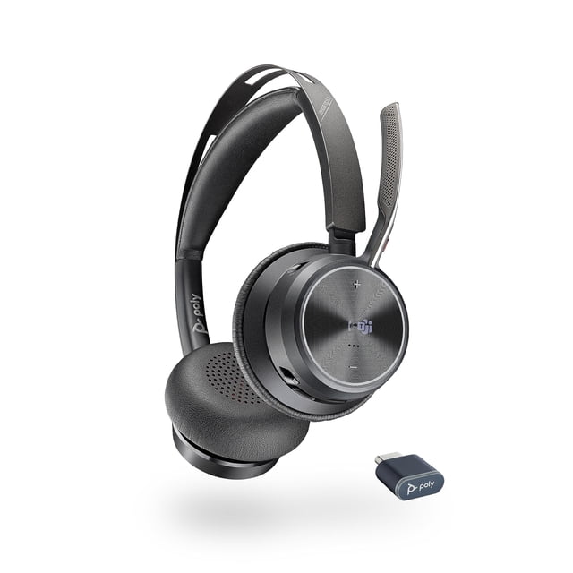 Auriculares Poly Voyager Focus 2 UC USB-C Bluetooth con micrófono