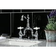 thumbnail image 3 of Kingston Brass KS7971PX English Country Bridge Bathroom Faucet with Brass Pop-up, Polished Chrome, 3 of 7