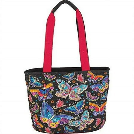 Laurel Burch Butterflies Medium Tote (Multi), 15" x 6" x 10"