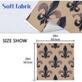 thumbnail image 6 of GZHJMY Mardi Gras Cloth Napkin Fleur De Lis Purple Black Cute Kitchen Dining Table Carnival Decor for Cocktail Family Gathering Party Everyday Use Dinner Napkin 6 Pack 20" × 20", 6 of 6