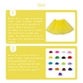 thumbnail image 4 of Qarigey tutú Traje de baile Vestidos de niña Ropa para ocasiones especiales con buen rendimiento Decoración de fiesta para niños Lago azul Prendas para la parte inferior del cuerpo Amarillo, 4 of 6