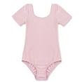thumbnail image 3 of CHICTRY Justaucorps de Gymnastique à Manches Courtes pour Filles, Extensible, Danse Ballet, Rose 10, 3 of 7