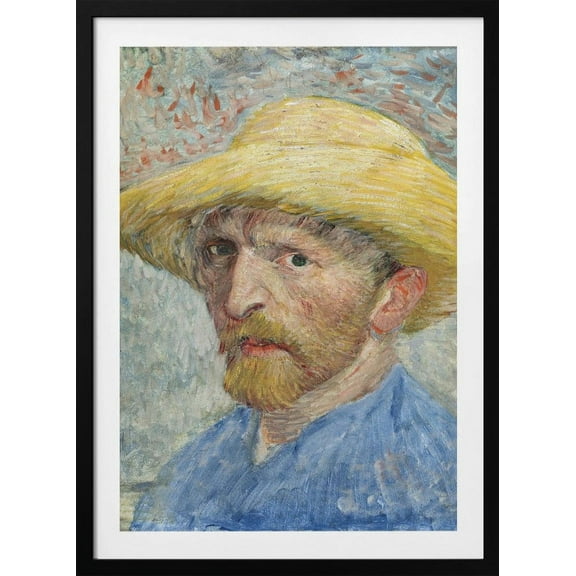 Vincent Van Gogh's Self Portrait (1887) Framed Art Modern Wall Decor