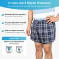 thumbnail image 2 of CARER Men's Incontinence Underwear Bladder Control Mens Incontinence Briefs Washable Incontinence Underwear for Men, 2 of 7