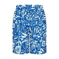 thumbnail image 5 of Xysaqa Big & Tall Mens Swim Trunks Novelty Tropical Printed Swimming Board Shorts Swimwear Hawaiian Beach Holiday Party Summer Bathing Suits with Pockets & Elastic Waist 3X 4X 5X Clearance, 5 of 5