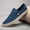 Blue, variant on Men's Sports Shoes Canvas Shoes Men's Low-Top Slip-On Student Sneakers Chinese Style Linen Lazy Men's Shoes