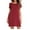 Burgundy, variant on IROINNID Cocktail Dress for Women Wedding Guest Summer Home Thin Curling Solid Color Home Dress Cocktail Dress,Navy