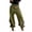 Green, variant on Women's Asymmetrical Wrap High Waist Baggy Wide Leg Jeans, Acid Wash Overlapping Denim Pants with Vintage Streetwear Style, Casual Daily Trousers for Party Concert Green XXL