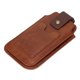 thumbnail image 1 of Funda Para Teléfono De Cuero Para Hombre, Riñonera Retro, Funda Suave Para Evitar Manchas Para Trabajo Al Aire Libre Cergrey Marrón, 1 of 8