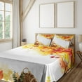 thumbnail image 2 of Ambesonne Autumn Fitted & Top Sheet Set with Shams, Abstract Fall Season Tree, Multicolor, 2 of 5