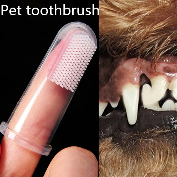 Dog Toothbrush, 360º Dog Tooth Brushing Kit, Cat Toothbrush, Dog Teeth Cleaning, Dog Finger Toothbrush, Dog Tooth Brush for Small & Large Pets