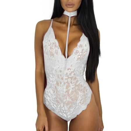

Outfmvch pajamas for women Women Fashion Lace Lingerie Underwear Sleepwear Bodysuit Jumpsuit lingerie for women
