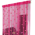 thumbnail image 3 of Brixlen Rose Floral Tassel String Curtain, Boho Sheer Door Curtain, Light Filtering Decorative Window Panel for Bedroom Living Room Salon, 3 of 3