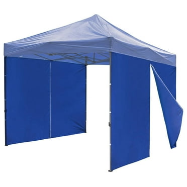 1080D 120g Privacy Sidewall Zipper UV30  Fits 10x10ft Canopy Camping Blue 2 Pieces