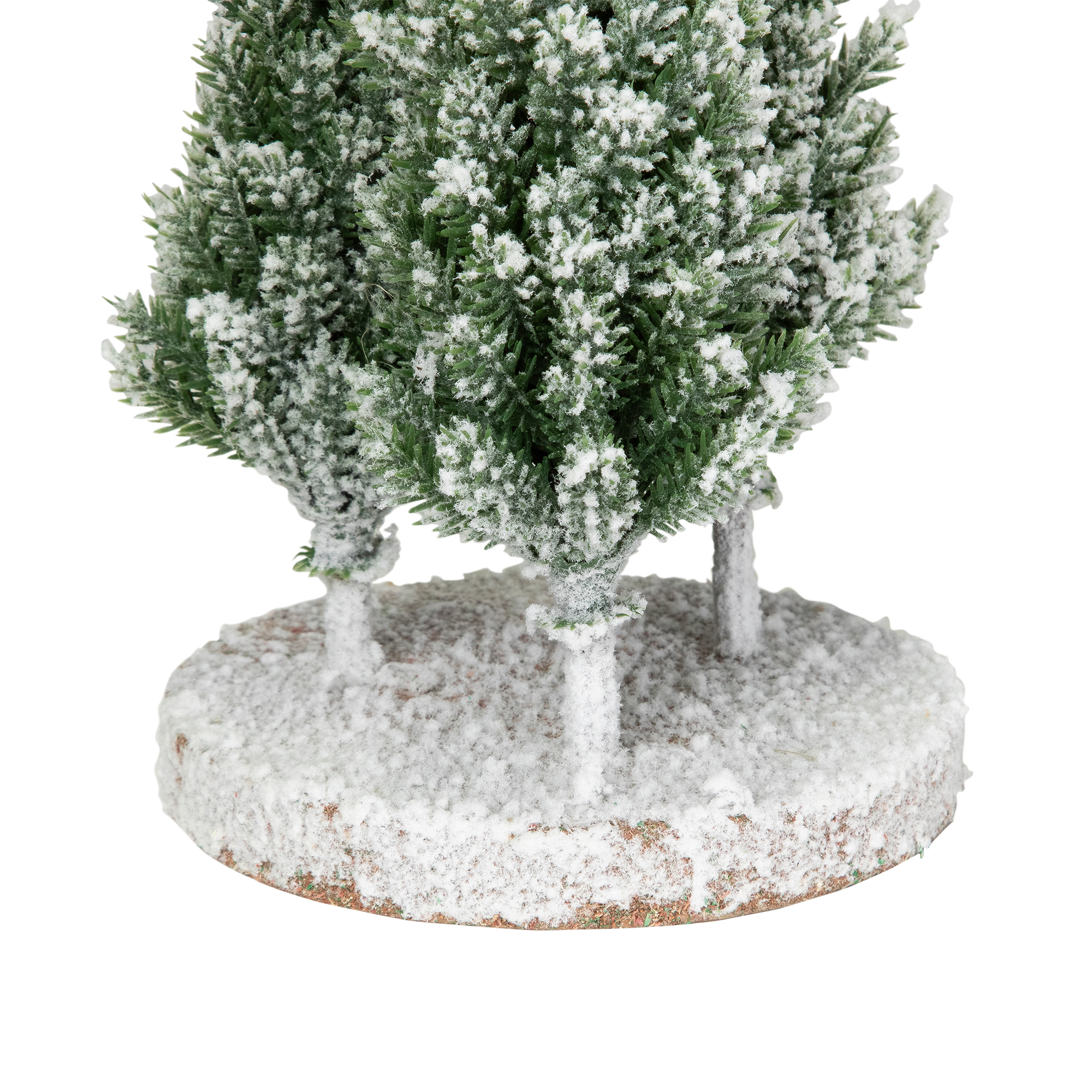 Northlight Real Touch™ Frosted Trio of Pine Trees Christmas Decoration - 8" - Unlit