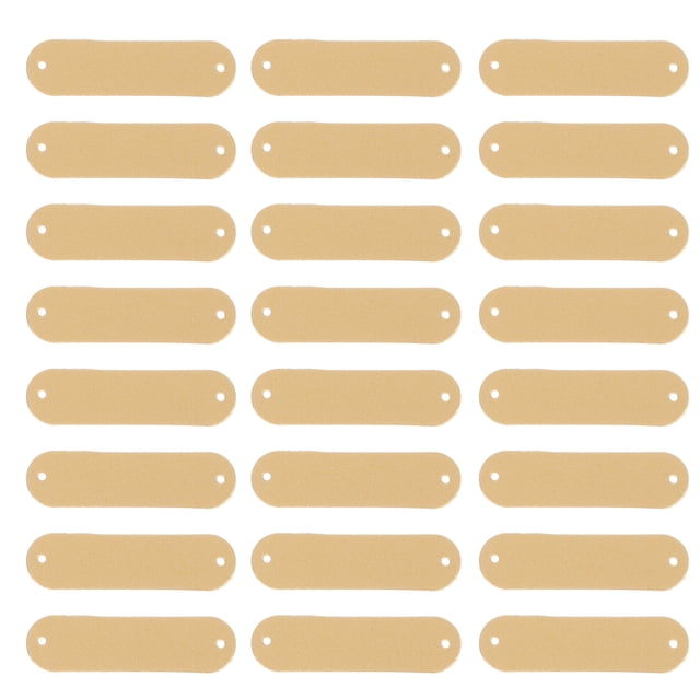 100Pcs DIY Handmade Leather Label Clothing Hat Indentation Label Handmade Tags