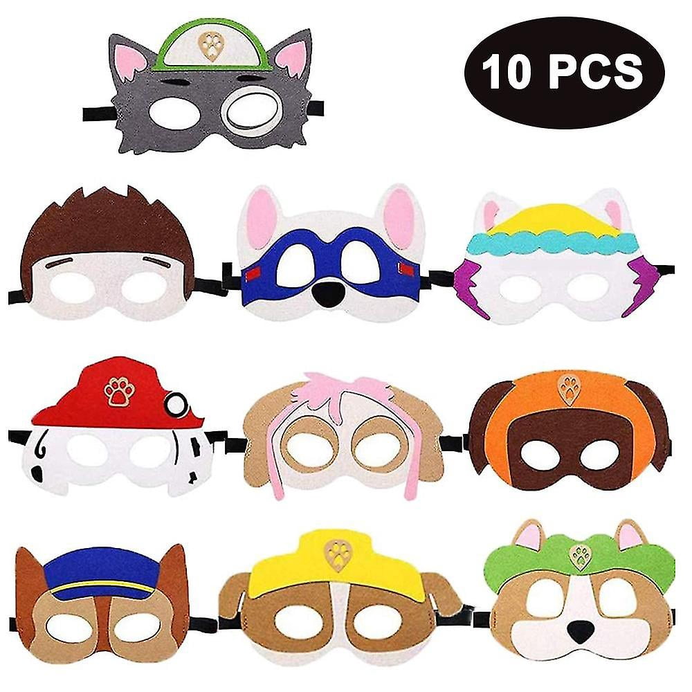 Pack De 10 Máscaras De Fieltro De Halloween Para Niños – Diseños De Calabaza, Bruja, Pirata, Esqueleto Y Batman, Ideales Para Fiestas