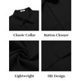 thumbnail image 5 of COOFANDY Mens Short Sleeve Casual Button Down Shirts Summer Lightweight Shirt Business Casual Dress Shirt, 5 of 6