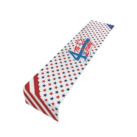 

American Flag 4th July Patriotic Memorial Day Table Runner Independence Day Holiday Kitchen Table Decoration Indoor Outdoor Home Party Decoration Beaded Table