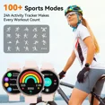 thumbnail image 6 of Minsxk Smart Watch for Men with GPS, Bluetooth Call, 107 Sports Modes, AI Dial & Voice Assistant, 7-10 Days Battery Life, 3ATM Water Resistant, Compatible with IPhone and Android, 6 of 7