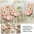 thumbnail image 3 of Fall Thanksgiving Chair Cover Set of 6, Watercolor Maple Leaf Dining Chair Protector,Elastic Removable Washable Dining Chair Cover, Suitable for Autumn Thanksgiving Kitchen Restaurant Holiday Decor, 3 of 6