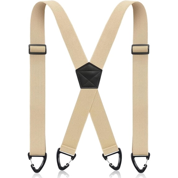 X Back Hidden Suspender 1.5 Inches Under Clothing Heavy Duty Work Suspenders for Men Women(xxw)