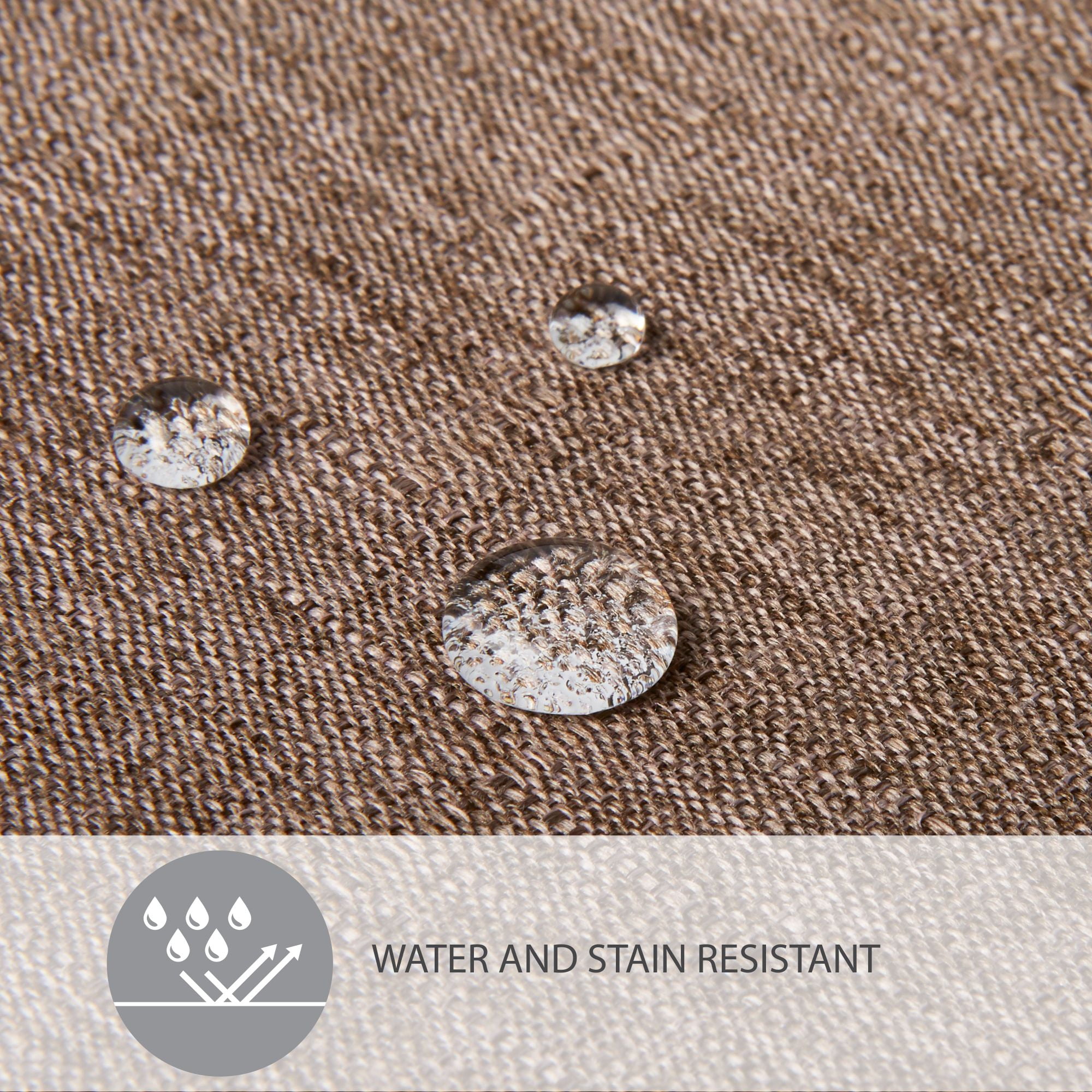 TOWN & COUNTRY LIVING Somers Reversible Placemat 4-Pack Set, Mocha Brown, 13"x17.5"