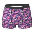 thumbnail image 6 of Men's Boxer Briefs, cool Skull flower colorful Soft Comfy Mens Underwear Boxer Briefs Breathable With Widen Waist, 6 of 7