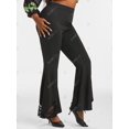 thumbnail image 3 of Pantalones Acampanados Inserto Encaje Rosegal Pantalones de talla grande, 3 of 5