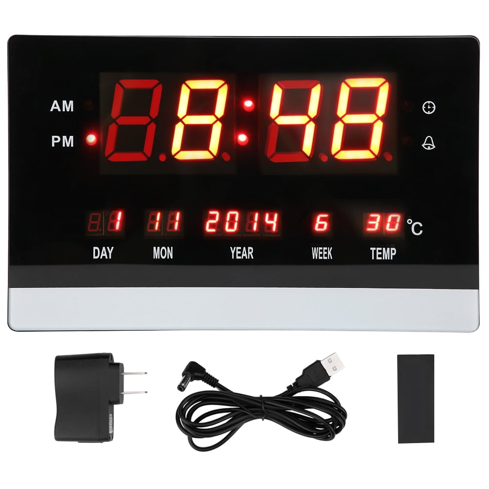 Digital clock led electronic DS3231 time temperature Alarm big Precision 1.2inch 