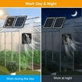 thumbnail image 3 of Exhaust Ventilation Cooling Fan, Solar Powered Attic Ventilator Exhaust Fan for Outdoor Pet House Utility Room, 3 of 7