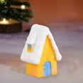 thumbnail image 6 of Beautynvta Christmas Plastic House Figurines, Miniature Christmas Tabletop Ornaments House Statue House Model for Christmas Holiday Party Decor, 1" x 1" x 1.7", Yellow, 6 of 8