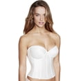 thumbnail image 3 of Rachelle Strapless Low Back Satin Longline Bridal Bra, 3 of 7
