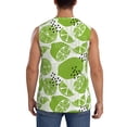thumbnail image 4 of Pofeuu Green Various Lemons Print Men's Muscle T-Shirt, Sleeveless, Muscle Tank, Classic Muscle Tee Top For Men Casual Sleeveless Muscle T-Shirt Trendy Clothes-Large, 4 of 7
