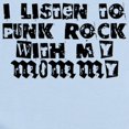 thumbnail image 2 of CafePress - Punk Rock With My Mommy Body Suit - Long Sleeve Cotton Baby Bodysuit, 2 of 4