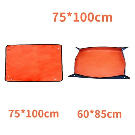 66cm-150cm Foldable Reusable Plant Pot Transplanting Planting Mat Garden Supply Waterproof Mats Potting Pad ORANGE 75X100CM