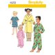 thumbnail image 1 of Simplicity 1572 Patrones De Costura Para Batas Y Pijamas Para Niños Pequeños, Tallas 3-6, 1 of 3