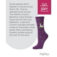 thumbnail image 7 of MeMoi Unicorn Bamboo Blend Crew Socks - Womens - Female, 9-11, Blackberry Cordial, 7 of 7