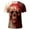 Red, variant on Men's Halloween Graphic T Shirt Print Short Sleeve Tee Casual Crewneck Top for Party and Everyday Wear Comfortable Plus Size