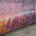 thumbnail image 6 of 5â€™ Round Rainbow Abstract Striations Area Rug, 6 of 37
