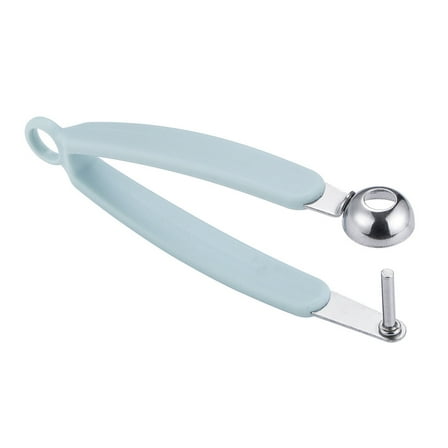Masteelf Blue Stainless Steel Cherry Pitter Fruit Core Remover Kitchen Gadget for Quick Seed Removing 2pcs
