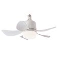 thumbnail image 1 of 1pc Socket Fan Ceiling Fan With Light And Remote, E27 Noiseless Ceiling Fans Dimmable Led Lights, Small Light Bulb/Ceiling Fan For Bedroom, Kitchen, L, 1 of 5