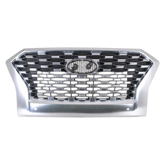 New Aftermarket Premium Fit Satin Chrome Front Grille 86350S8160 fits 2020-2022 Hyundai Palisade Limited Sport Utility 4-Door