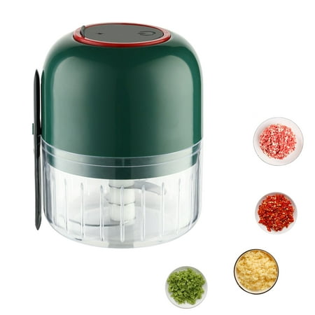 

Walmart Deals LuClweCeFood Electric Garlic Chopper Garlic Crusher Portable Mini Food Processor Vegetable Cutter Wireless Vegetable Masher With USB Charging Garlic Masher Mincer For Onions Meat 300ml