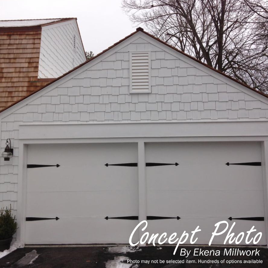 12"W x 18"H Eyebrow Urethane Gable Vent Louver, Functional
