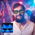 thumbnail image 2 of Yeacher Lunettes LED 10 Couleurs au Choix, Fil El Néon, Lunettes de Rave Scintillantes, 2 of 5