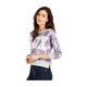 thumbnail image 1 of Sudadera Aeropostale XOX para mujer, gris, pequeña, 1 of 2