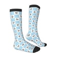 thumbnail image 3 of Fotbe Funny Chicken print Women's Men's Novelty Crew Socks Cotton Socks Knee High Socks for Walking,Running,Nurses,Pregnancy, 3 of 9