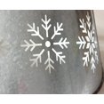 thumbnail image 3 of Vintage Snowflake Silver Metal Christmas Tree Collar, 3 of 7