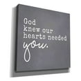 thumbnail image 2 of Epic Graffiti 'God Knew Our Hearts Needed You' by Lux + Me, Canvas Wall Art, 18"x18", 2 of 2